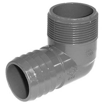 Elbow 1/2" Barb X 90 Mpt