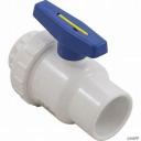 BALL VALVE PRAHER blue handle 1-1/2 slip
