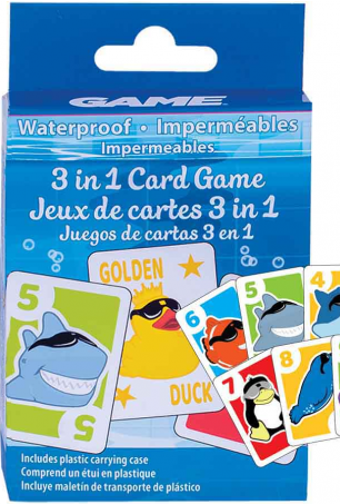 3 in 1 Waterproof Card Game